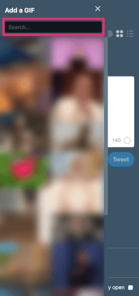 BetterTweetDeck：GIF画像の検索