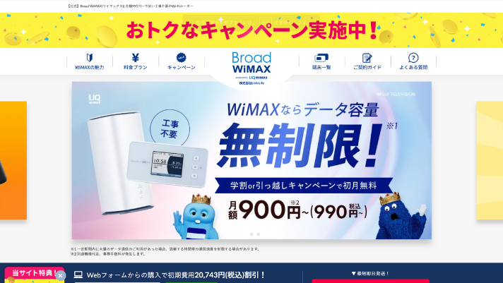 WiMAXのオプションサービス