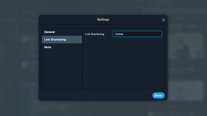 TweetDeckの設定(Link Sortening)